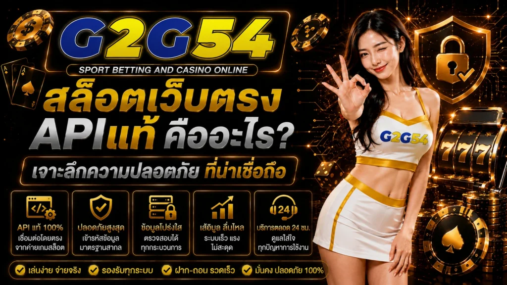 g2g54 สล็อตเว็บตรง APIแท้ คืออะไร